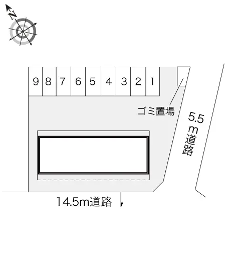 ★手数料０円★名古屋市西区児玉３丁目　月極駐車場（LP）